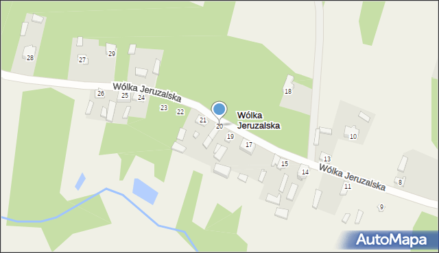 Wólka Jeruzalska, Wólka Jeruzalska, 20, mapa Wólka Jeruzalska