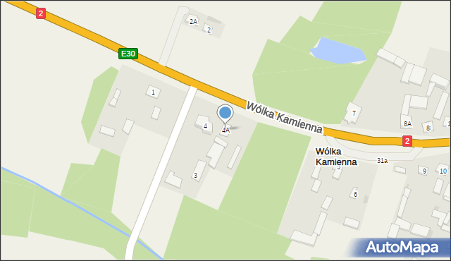 Wólka Kamienna, Wólka Kamienna, 4A, mapa Wólka Kamienna