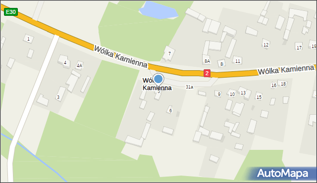 Wólka Kamienna, Wólka Kamienna, 5, mapa Wólka Kamienna