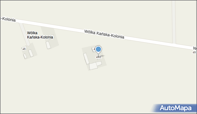 Wólka Kańska-Kolonia, Wólka Kańska-Kolonia, 48A, mapa Wólka Kańska-Kolonia