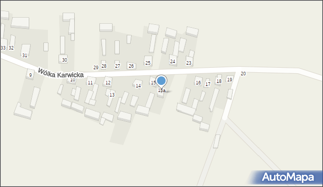 Wólka Karwicka, Wólka Karwicka, 16a, mapa Wólka Karwicka