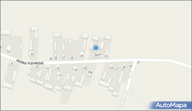 Wólka Karwicka, Wólka Karwicka, 24, mapa Wólka Karwicka