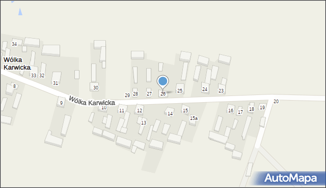 Wólka Karwicka, Wólka Karwicka, 26, mapa Wólka Karwicka