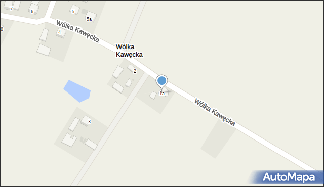 Wólka Kawęcka, Wólka Kawęcka, 1a, mapa Wólka Kawęcka