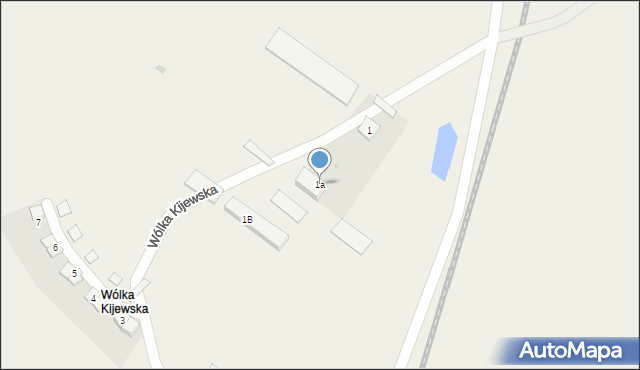 Wólka Kijewska, Wólka Kijewska, 1a, mapa Wólka Kijewska