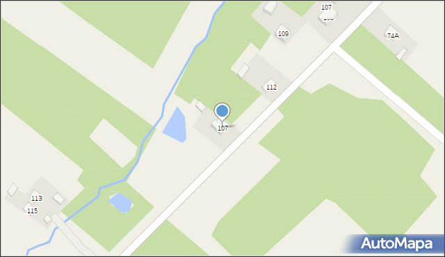 Wólka Kłucka, Wólka Kłucka, 107, mapa Wólka Kłucka