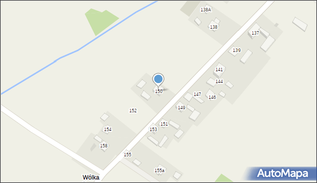 Wólka Kłucka, Wólka Kłucka, 150, mapa Wólka Kłucka