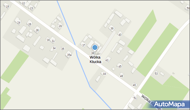 Wólka Kłucka, Wólka Kłucka, 38A, mapa Wólka Kłucka