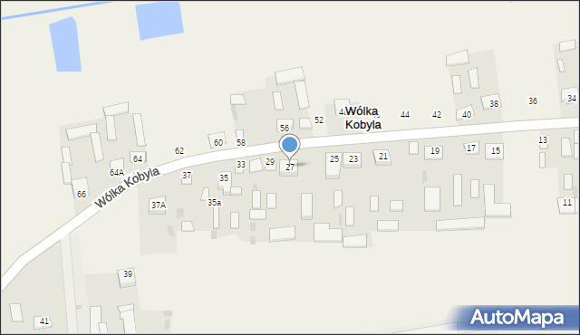 Wólka Kobyla, Wólka Kobyla, 27, mapa Wólka Kobyla