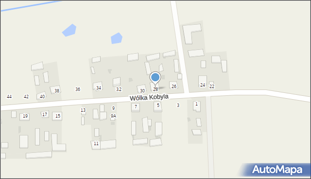 Wólka Kobyla, Wólka Kobyla, 28, mapa Wólka Kobyla