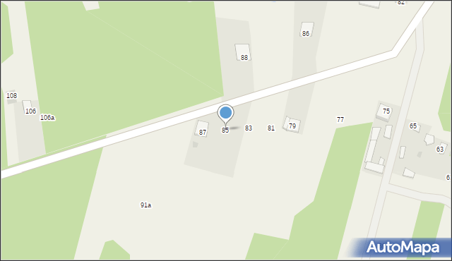 Wólka Kobyla, Wólka Kobyla, 85, mapa Wólka Kobyla