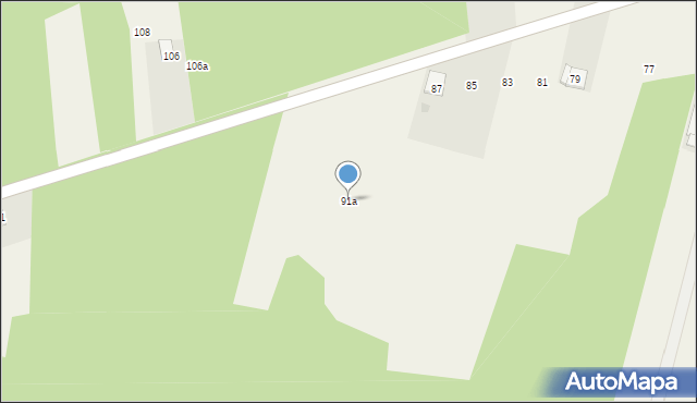 Wólka Kobyla, Wólka Kobyla, 91a, mapa Wólka Kobyla