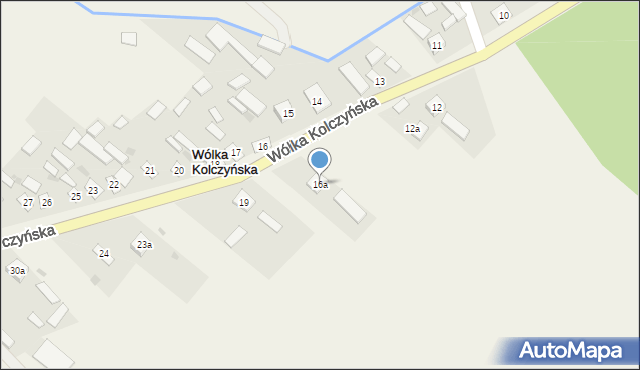 Wólka Kolczyńska, Wólka Kolczyńska, 16a, mapa Wólka Kolczyńska