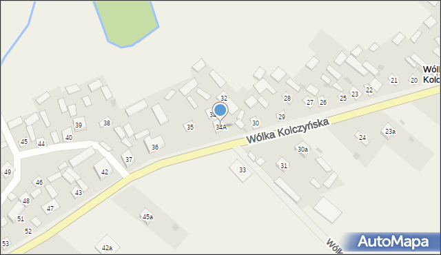 Wólka Kolczyńska, Wólka Kolczyńska, 34A, mapa Wólka Kolczyńska