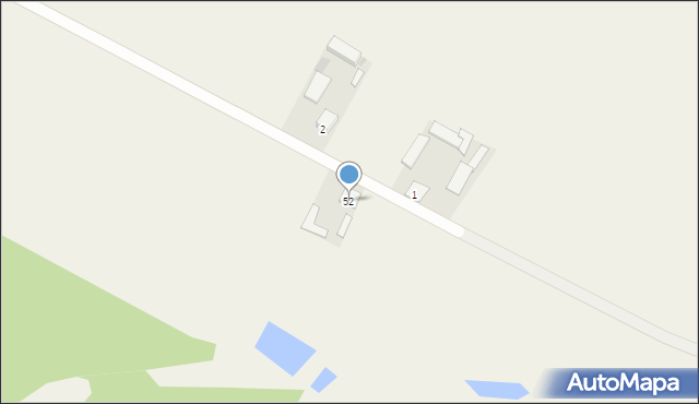 Wólka Komarowska, Wólka Komarowska, 52, mapa Wólka Komarowska