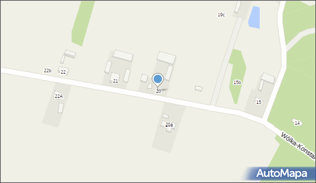 Wólka-Konstancja, Wólka-Konstancja, 20, mapa Wólka-Konstancja