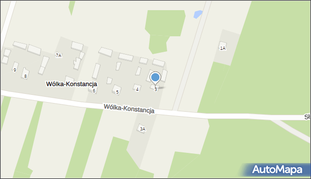 Wólka-Konstancja, Wólka-Konstancja, 3, mapa Wólka-Konstancja