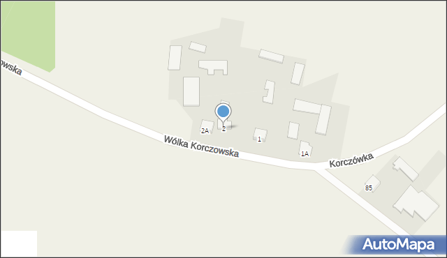 Wólka Korczowska, Wólka Korczowska, 2, mapa Wólka Korczowska