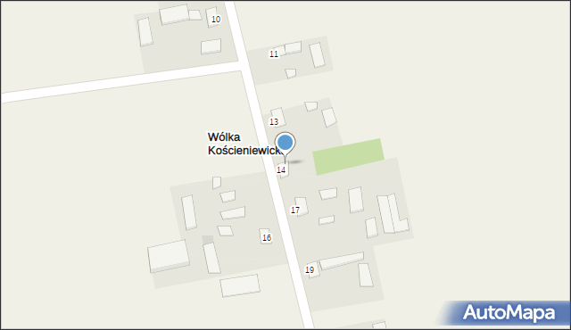 Wólka Kościeniewicka, Wólka Kościeniewicka, 15, mapa Wólka Kościeniewicka