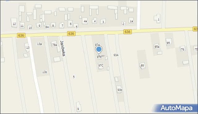 Wólka Kozłowska, Wólka Kozłowska, 97b, mapa Wólka Kozłowska