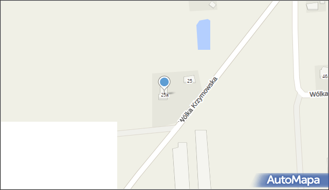 Wólka Krzymowska, Wólka Krzymowska, 25a, mapa Wólka Krzymowska