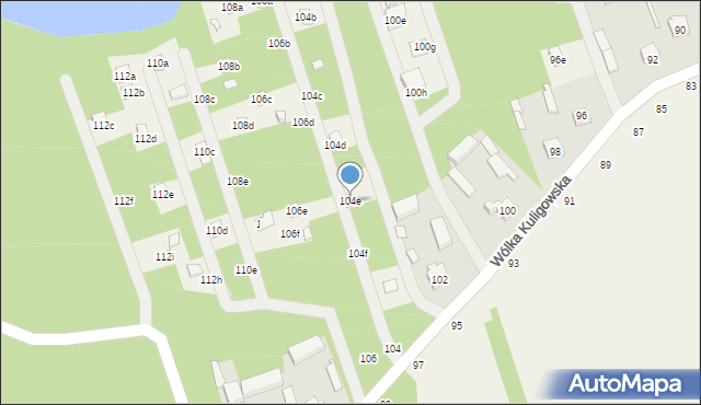 Wólka Kuligowska, Wólka Kuligowska, 104e, mapa Wólka Kuligowska