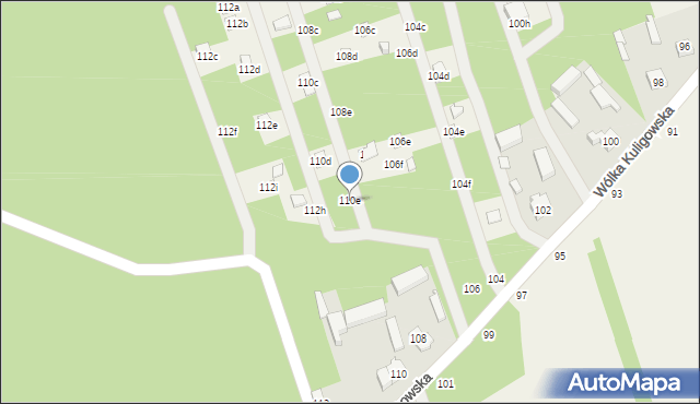 Wólka Kuligowska, Wólka Kuligowska, 110e, mapa Wólka Kuligowska