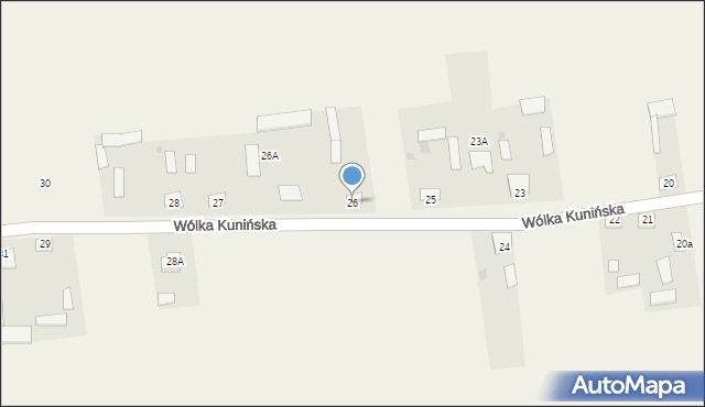 Wólka Kunińska, Wólka Kunińska, 26, mapa Wólka Kunińska