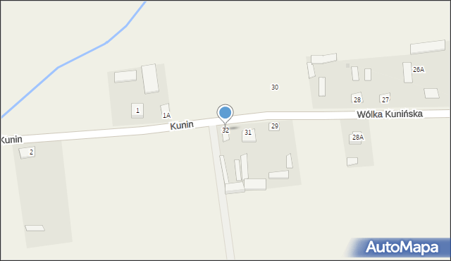 Wólka Kunińska, Wólka Kunińska, 32, mapa Wólka Kunińska