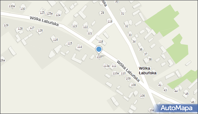 Wólka Łabuńska, Wólka Łabuńska, 113, mapa Wólka Łabuńska