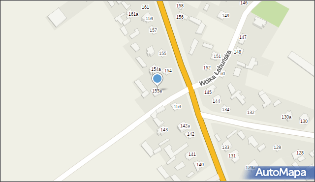Wólka Łabuńska, Wólka Łabuńska, 153a, mapa Wólka Łabuńska