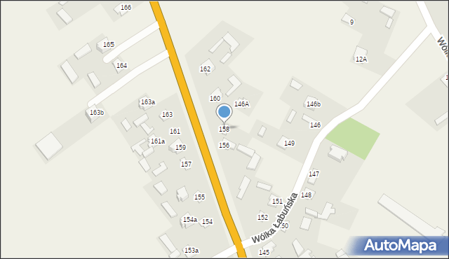 Wólka Łabuńska, Wólka Łabuńska, 158, mapa Wólka Łabuńska