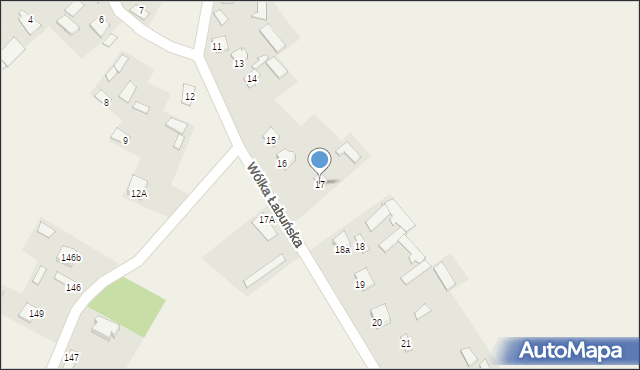 Wólka Łabuńska, Wólka Łabuńska, 17, mapa Wólka Łabuńska