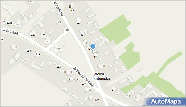 Wólka Łabuńska, Wólka Łabuńska, 35, mapa Wólka Łabuńska