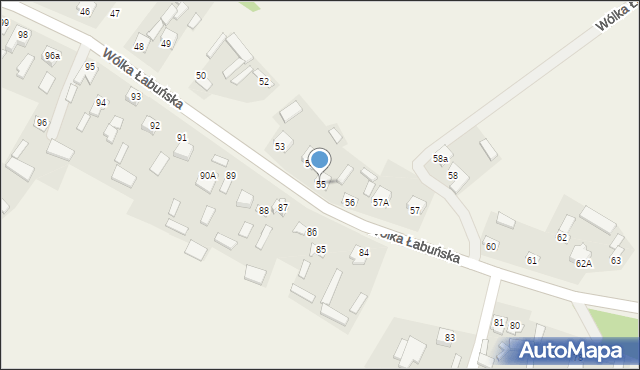 Wólka Łabuńska, Wólka Łabuńska, 55, mapa Wólka Łabuńska