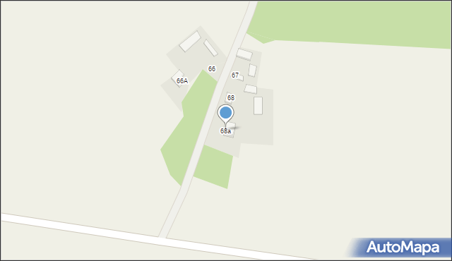 Wólka Łabuńska, Wólka Łabuńska, 68a, mapa Wólka Łabuńska
