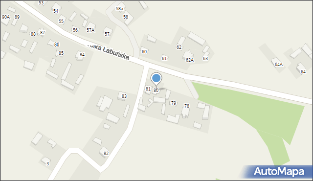 Wólka Łabuńska, Wólka Łabuńska, 80, mapa Wólka Łabuńska