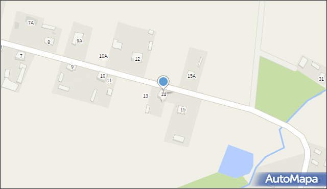 Wólka Łagowska, Wólka Łagowska, 14, mapa Wólka Łagowska