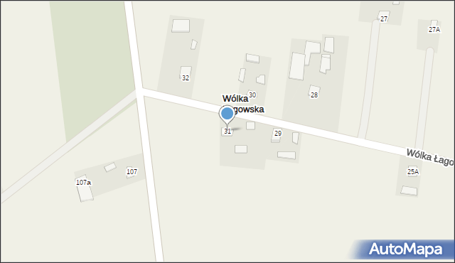 Wólka Łagowska, Wólka Łagowska, 31, mapa Wólka Łagowska