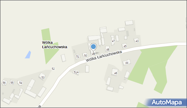 Wólka Łańcuchowska, Wólka Łańcuchowska, 49, mapa Wólka Łańcuchowska