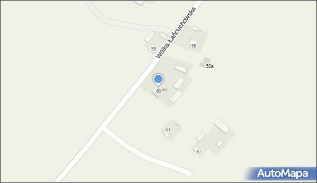 Wólka Łańcuchowska, Wólka Łańcuchowska, 60, mapa Wólka Łańcuchowska