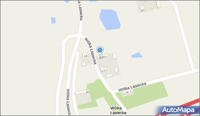 Wólka Łasiecka, Wólka Łasiecka, 18, mapa Wólka Łasiecka