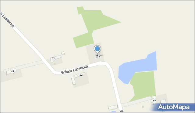 Wólka Łasiecka, Wólka Łasiecka, 23a, mapa Wólka Łasiecka