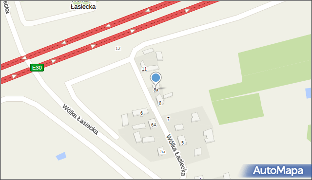 Wólka Łasiecka, Wólka Łasiecka, 8a, mapa Wólka Łasiecka