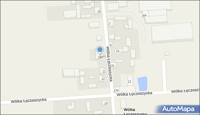 Wólka Łęczeszycka, Wólka Łęczeszycka, 19A, mapa Wólka Łęczeszycka