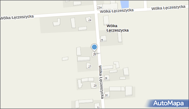 Wólka Łęczeszycka, Wólka Łęczeszycka, 26, mapa Wólka Łęczeszycka