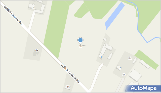 Wólka Lesiewska, Wólka Lesiewska, 3b, mapa Wólka Lesiewska