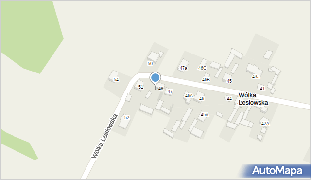 Wólka Lesiowska, Wólka Lesiowska, 49, mapa Wólka Lesiowska