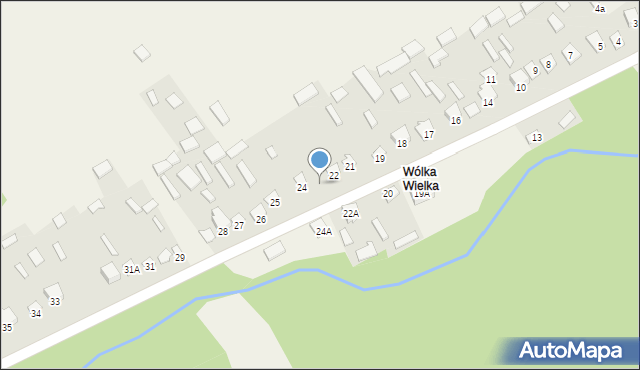 Wólka Łosiniecka, Wólka Łosiniecka, 23, mapa Wólka Łosiniecka