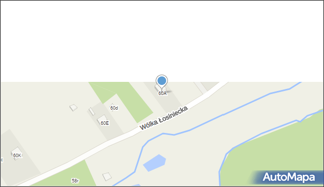 Wólka Łosiniecka, Wólka Łosiniecka, 60A, mapa Wólka Łosiniecka